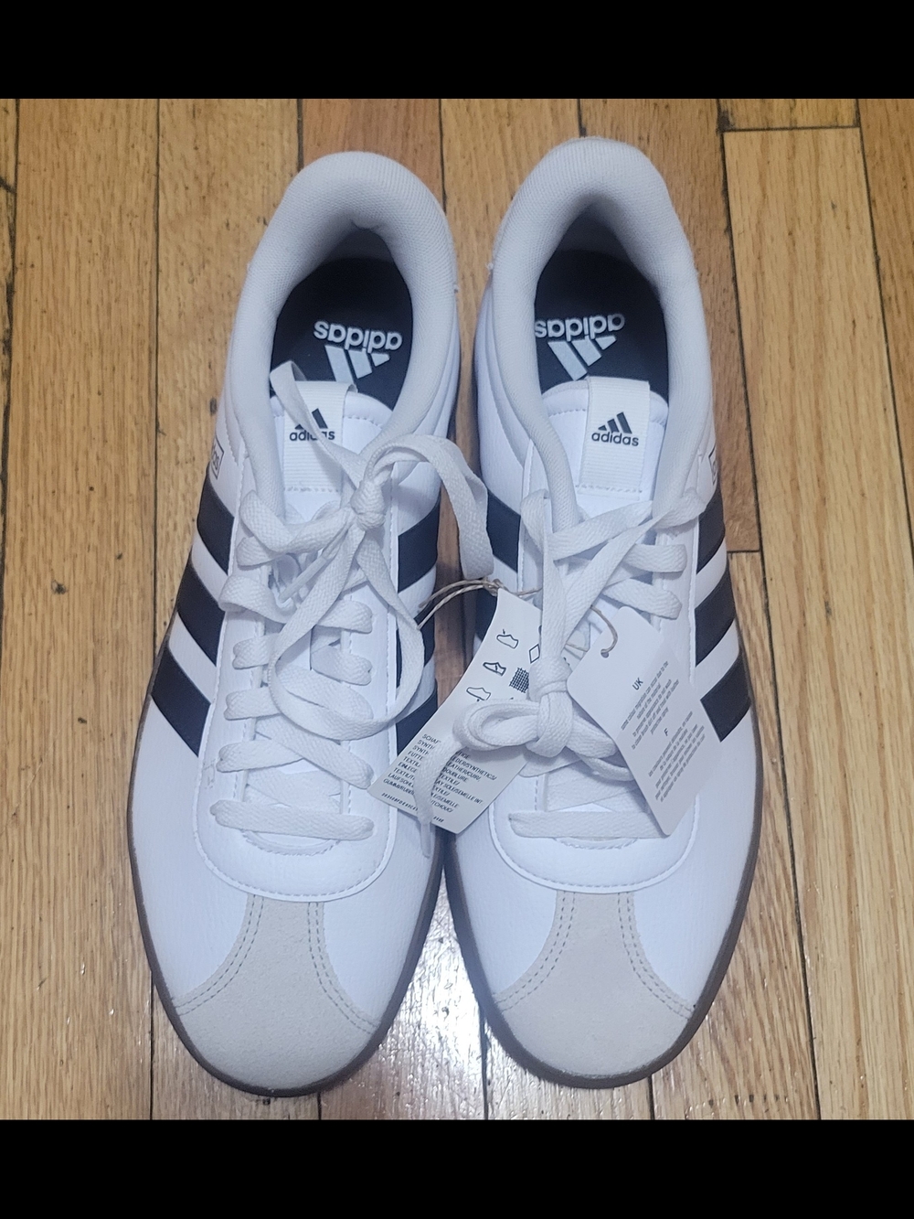 adidas Men’s White & Black Retro Sneakers